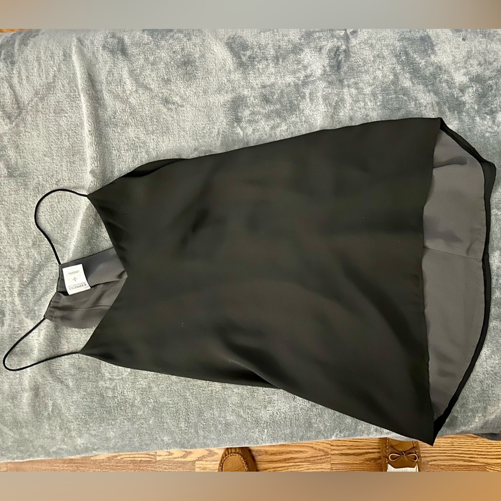 Black/Gray reversible camisole, size small